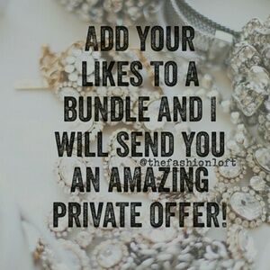 Bundle your like or likes for a personalized  private offer